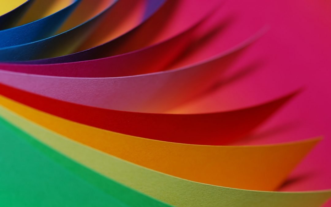 Different colours representing colour psychology in painting
