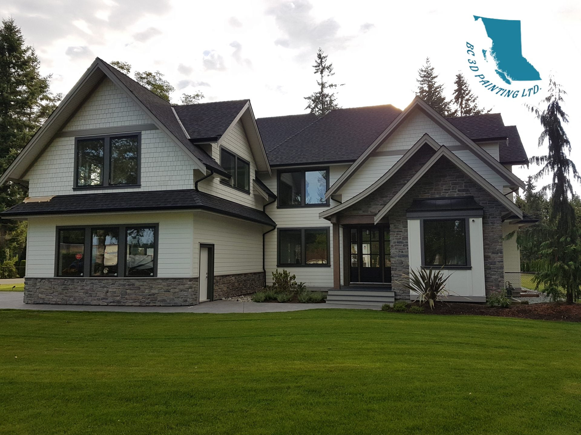 Beautiful home that had its exterior painted in the fall